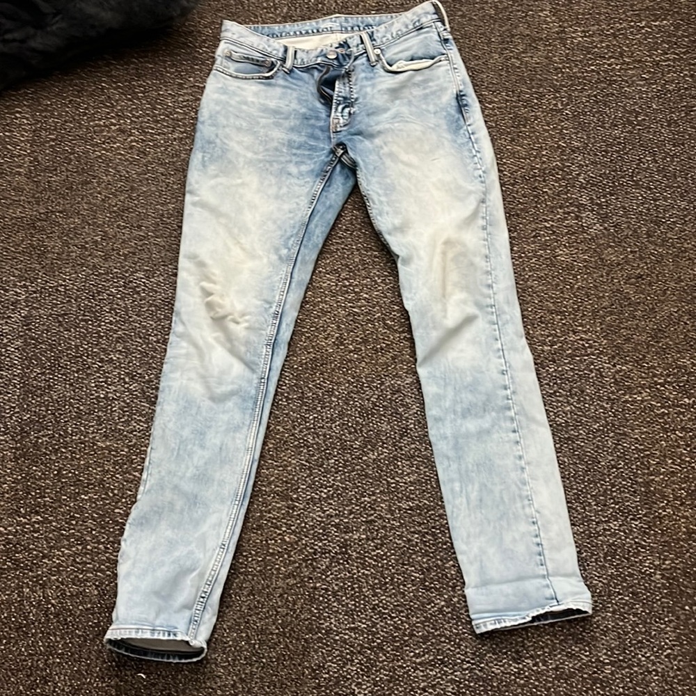 White wash jeans